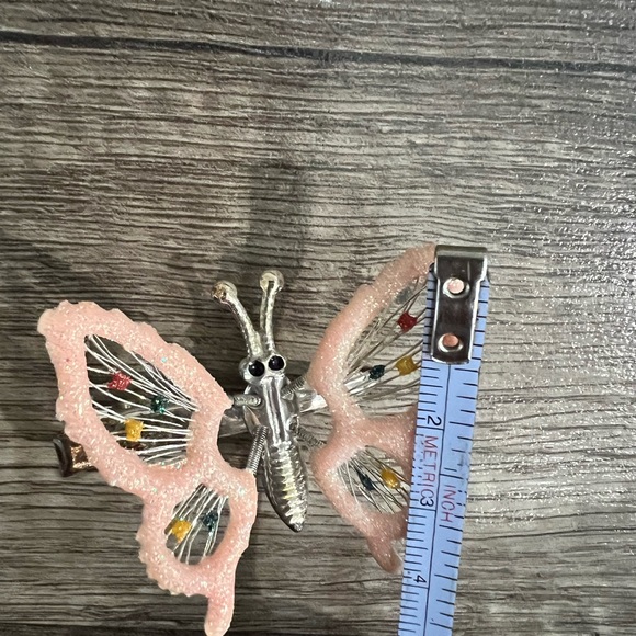 90s butterfly hair clips moving wings - Picture 3 of 3